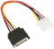 AKYGA AK-CA-11 - Cavo Adattatore da Spina SATA a Presa Molex a 4 Pin, 15 cm