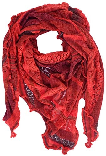 Invero, Merino Dreieckstuch/Schal Kyra, 100% Wolle (Rubin)