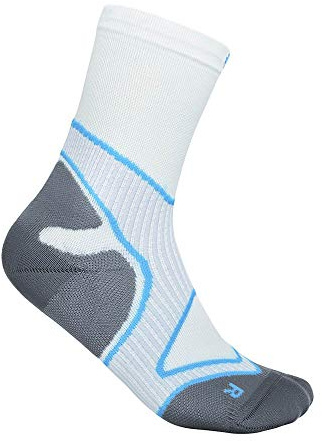 BAUERFEIND Laufsocken Run Performance Mid Cut Socks für Laufen & Fitness, 1 Paar Sportsocken mit Funktionszonen (Infinity Zone Technologie), Laufstrumpf für Herren, Funktionssocken