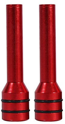 Yctze for Car Door Lock Pins - Car Door Lock Knob 2Pcs Universal Car Truck Aluminum Alloy Interior Door Lock Knob Pins Cover(Red)