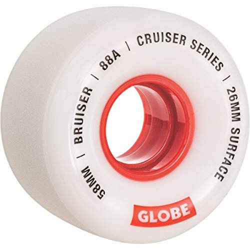 Globe Bruiser Rollen, Weiß/Rot/58 (Mehrfarbig), 58mm