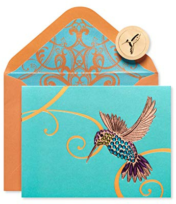 Papyrus Blank Card (Gem Hummingbird)