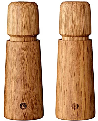 CrushGrind – der originale Keramikmechanismus Stockholm Salz- und Pfefferset 168 mm 2-tlg. Eiche CrushGrind