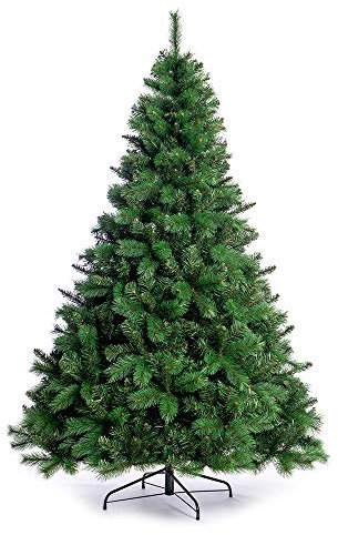 Nataland Albero di Natale Artificiale Verde Modello Breithorn Altezza 210 Cm, Abete Super Folto con Effetto Realistico e Rami Con Aghi Anticaduta