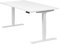 boho office® höhenverstellbarer Schreibtisch 160 x 80 cm - Elektrisch stufenlos, 2 Motoren, 3-Fach Teleskop, Memoryfunktion, inkl. Wireless Charger - Homedesk Weiß inkl. Tischplatte in Weiß