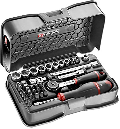Facom R.161B Jeu de douilles 1/4 6 pans métriques 37 pièces