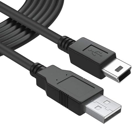 LILMACC USB 2.0 A Male to Mini B 5-Pin Charging Cable Game Console/Controller PS3, Dash Cam, Digital Cameras, GoPro, SatNav, GPS, MP3 Players (1M) GOLD PLATED PLUGS