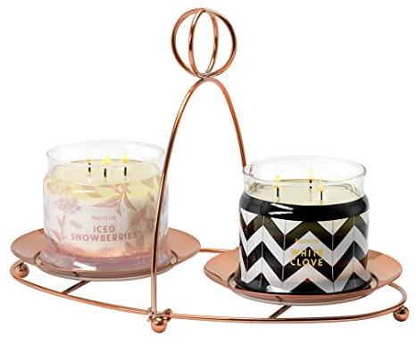 PartyLite Mix & Mingle Doppel-Kerzenhalter (Kupfer)