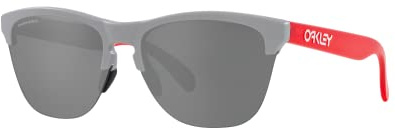 Oakley Herren Oo9374 Frogskins Lite Square Sonnenbrille, Matt Nebel/Prizm Schwarz