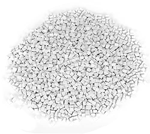 Buffing Abrasive Material, Rock Tumbler Ceramic Pellets, Triangle Ceramic Media for Rock Tumbling 4mm 500g