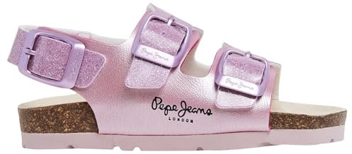 Pepe Jeans Oban Bay Gk, Sandale Fille, Rose (Washed Rose Pink), 11.5