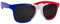 THE REPLICANT Accessoire du Supporter/Lunettes de Soleil Drapeau France/Taille Unique