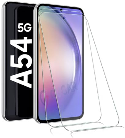 2X Panzerglas für Samsung A54 5G Schutzfolie, Panzer Schutz Glas Panzerfolie für Samsung Galaxy A54 Schutzglas, Gehärtetem Glas Displayschutz für Galaxy A54 Folie [2 Stück]