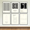 6 X Premium Bauhaus-Poster-Set | 29,7 x 21cm | DIN-A4 | Kunstdruck, Vintage Wandkunst, Abstrakte Plakate für Wand im Wohnzimmer, Schlafzimmer | Aesthetic, Minimal Wandbilder | 240g/m2 | OHNE RAHMEN