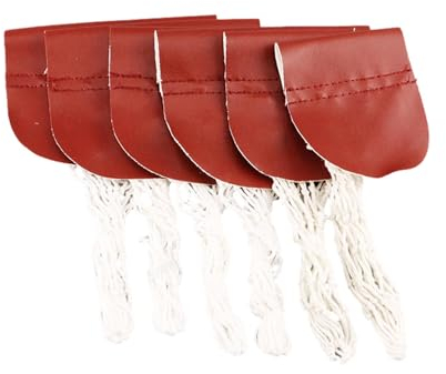Netztaschen, Billardtaschen, Pool- , Snooker-Tasche, Netz, Zubehör, Billard-Netztasche, Snooker-Tischtasche, Netz, echtes Leder, Messing, Billardtasche, Netz, 6-teiliges Set, Ersatzpool