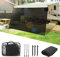 SUPAREE 10'x8' Pantalla de Protección Solar Caravana Pared Toldo Caravana Toldo Camper Furgoneta Bloqueador UV Universal para Autocaravana con Kits Completos