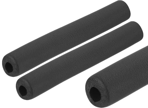 QUARKZMAN 2 x 0.25m Rohrisolierung Schaumstoff, Durchmesser 16mm Isolierstärke 9mm Heizungsrohr Verkleidung für Fitnessgeräte, Rohre, Handhaben (Schwarz)