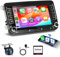 2G+64G Android Autoradio für VW Golf 5 6 Passat Polo Tiguan Touran Caddy Skoda Seat 7 Zoll Wireless Carplay Autoradio 2 Din mit Android Auto Touchscreen GPS Navi WiFi Bluetooth FM/RDS Rückfahrkamera