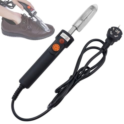 QYOEGSQ Mini Irons,150W Electric Leather Iron, Mini Irons with 50~350℃ Adjustable Temperature, Crafts Quilting Iron, Leather Wrinkle Removing Iron for Craft Leather Repair Shoes Bag Crease Removal