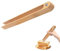 1PCS Toast Tongs Wooden Magnetic Toaster Tongs Reusable Bamboo Kitchen Tongs Modern Style Toaster Tongs Space Saving Modern Kitchen Accessory Wooden Tongs for Home Restaurant