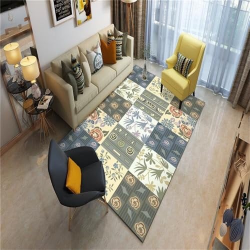 200X250CM Kunsen Alfombras Recibidor La decoración del pasillo de la Sala de estar y el dormitorio es duradera y fácil de cuidar. Alfombra Exterior Grande Multicolor Alfombra barata Alfombra De Cocina