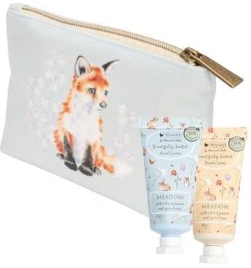 Wrendale Designs - Meadow' Rabbit and Fox Mini Hand Cream Gift Pouch