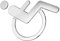 JEWEDECO Panneau De Toilettes Avec Logo Pour Handicapés Découpé En Abs Panneau De Toilettes Pour Pour Personnes Handicapées