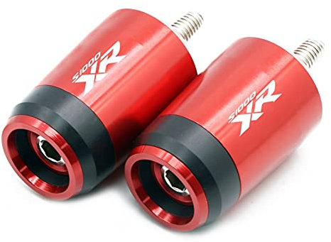 Motorrad Lenkerenden 22mm 7/8 Motorrad Lenkergriffe Bar Ends Cap Stopfen Für BMW S1000XR S1000 XR S 1000 XR 1995-2021 Lenkergriff Zubehör(Rosso)