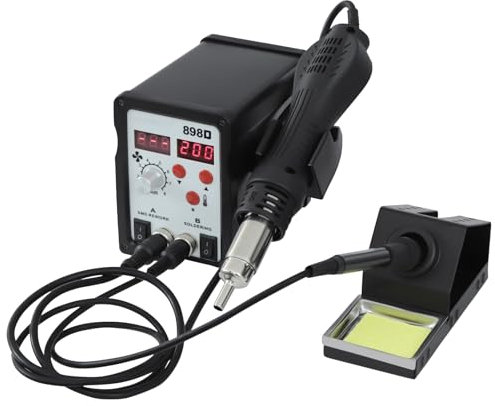 HeißLuft LöTstation Reparatur LöTkolben HeißLuftpistole Demontage Der Und Des LöTkolbens AusgewäHlte Materialien Hohe Effizienz Design Geeignet FüR Das EntlöTen LöTen Verschiedener Bauteile