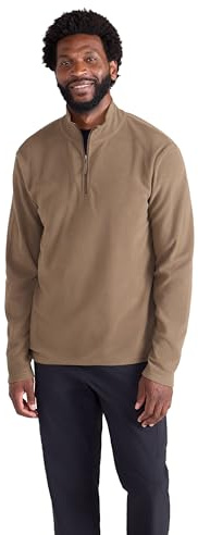 Mountain Warehouse Camber II Mens Half-Zip Fleece - Lightweight & Quick Dry Microfleece - Autumn, Winter, Outdoors Light Brown S