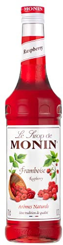 MONIN Premium Raspberry Syrup 700ml for Cocktails and Mocktails. Vegan-Friendly, Allergen-Free, 100% Natural Flavours and Colourings