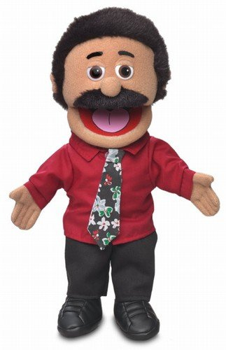 Carlos, Hispanic Dad/Businessman, Hand Puppet, 40cm