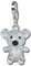 SilberDream Charm 925er Silber Emaille Anhänger grau Koala groß FC608 Silber Charmsschmuckanhänger