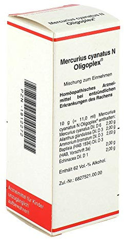 MERCURIUS CYANATUS N Oligoplex Liquidum 50 ml
