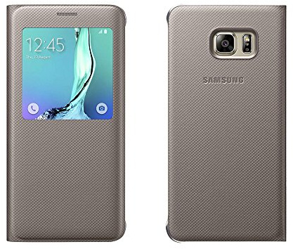 Samsung S View Cover für Samsung Galaxy S6 Edge Plus, gold