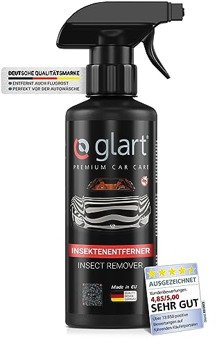 Glart 45IE quita-insectos para coches, parabrisas, faros, pintura, eliminador de óxido superficial, 500 ml, limpiador para cuidado del coche.