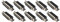 Futheda 10 Stück DB25 Buchse Stecker DB-25 Buchse Adapter Konverter RS232 25-Pin 2 Reihen Computer VGA Kabel Adapter Löttyp