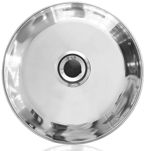 LS - Tapa para Sartenes - Tapa Volteatortillas - Volteadora de Tortillas en Acero Inox - Tapa para Sartén y para Voltear Tortillas - 30 cm