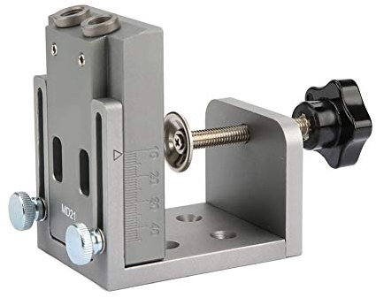 Mini Pocket Hole Jig Kit 15 Degree Pocket Hole Drill Set for Woodworking Step Drill Bit Set