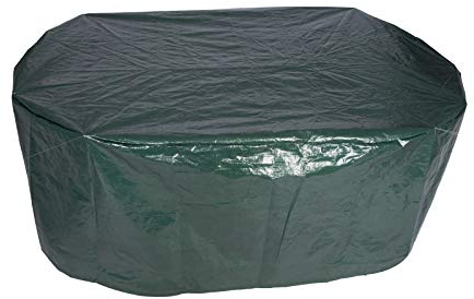 Laneetal Schutzhaube Tisch Oval Schutzhülle Gartenmöbel PE Abdeckplane Tischabdeckung 180x120x70cm Grün