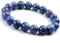 Armband mit blauen natürlichen Tansanit-Edelsteinen, groß, rund, 12 mm, One Size, Tansanit, Natürlicher Tansanit-Edelstein