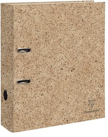 Clairefontaine 83528C Ordner Jeans & Cocoa, DIN A4, Rücken 7cm, 1 Stück, Kakao