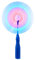UltraByEasyPeasyStore Ultra 1 Blau LED Schwenkventilator mit LED Leuchtstab Windmühle Kinder Rainbow Light Ventilator Batteriebetrieben Leuchtstab Rotierend LED Leuchtstab Glow Sticks Spielzeug