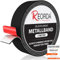 REORDA Metallband selbstklebend Schwarz - Ideal für Tonies®-Figuren & -Regale - Magnetband für Magnete I Ferroband I Magnetband selbstklebend I Eisenband (3m)