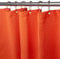 Waffel Duschvorhang mit Metall Duschvorhangringe Stoff Textil Badewannenvorhang Anti Schimmel Bad Vorhang Set Wasserdicht Badewanne Vorhang Schwerer Shower Curtain Badezimmer - 182 x 214cm (Orange)