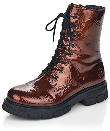 Rieker Damenschuhe Stiefeletten Schnürer Stiefel Braun Freizeit, Schuhgröße:36 EU