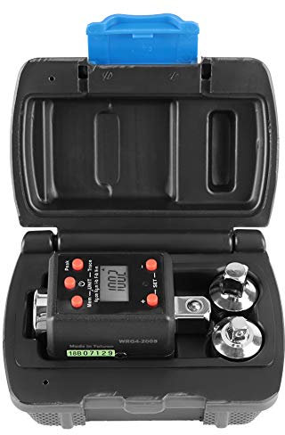 Wakects 1/2 Drive 10-200Nm Digital Wrench, 2 Modes, 3 Unit Conversions, 1/4 & 3/8 Socket Adapter