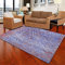 RUGMRZ Teppich Auslegeware Lila modern minimalistische abstrakte abstrakte schmutzige Anti-rutschen Sound Schlafzimmer Salon Wasser waschen Wohnzimmer groß Teppich schlafzim60X90CM/1ft 12''X2ft 11''