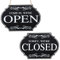 Rustikales Hölzernes Geschäft Open und Closed Geschäft Schild Zweiseitiges Umkehrbares Come in We're Open, Sorry We're Closed Geschäft Hängendes Schild für Tür Fenster Dekor 11,8 x 7,8 Zoll