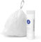 simplehuman CW0411 Code J Custom Fit Bin Liner Bulk Roll Pack, White Plastic (8 Roll Pack of 30, Total 240 Liners)